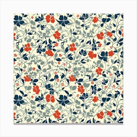 Tulip Tide London Fabrics Floral Pattern 1 Canvas Print