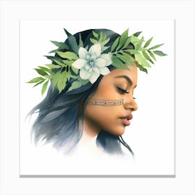 Hawaiian Woman Canvas Print