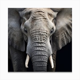 Elephant Photo Canvas Print