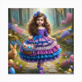 Easter Girl 11 Canvas Print