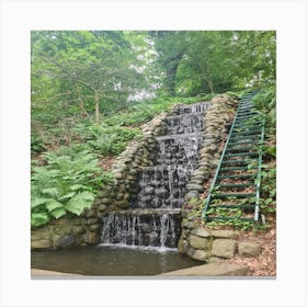 Waterfall In The Park Canvas Print