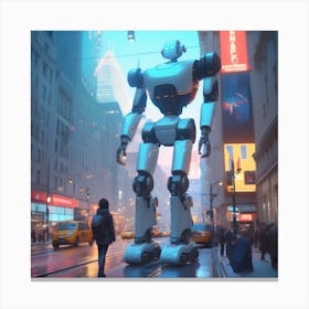 Futuristic Robot 36 Canvas Print