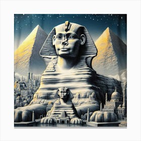 Egyptian Pyramids 6 Canvas Print