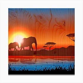 African Background Canvas Print