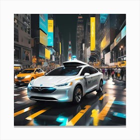 Self - Driving Car 4 Canvas Print