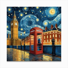 Big Ben At Night Canvas Print