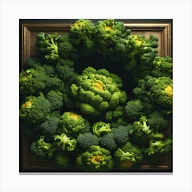 Broccoli Wreath Canvas Print