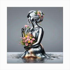 'The Silver Woman' Canvas Print