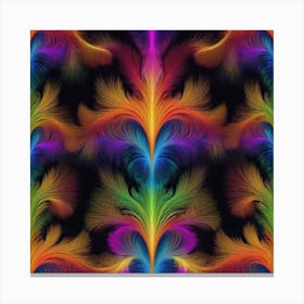 Colorful Floral Pattern Canvas Print