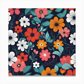 Floral Pattern 6 Canvas Print