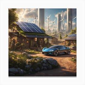 Futuristic Car Canvas Print