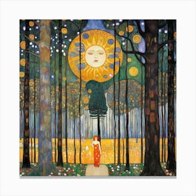 Sun In The Woods Canvas Print