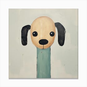 Dog On A Pole Canvas Print