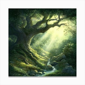 Tree In The Forest 7 Canvas Print