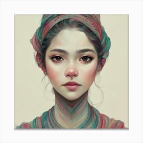 Asian Girl Canvas Print