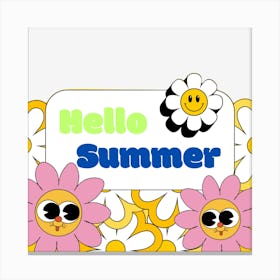 Hello Summer Canvas Print