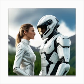 Futuristic Couple 116 Canvas Print