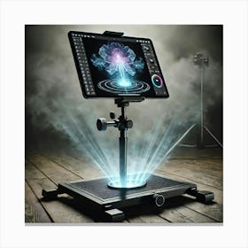 A Sturdy Holodock Stand Designed To Enhance Ambien Canvas Print