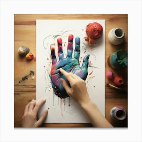 Hand Painting Canvas Print