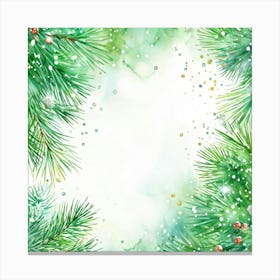 A Watercolour Style Depiction Of A Festive Environment Weaving Together Elements Of Magic And Celeb (3) Canvas Print