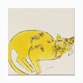 Yellow Cat Canvas Print