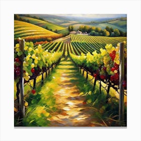 Vineyard Path Canvas Print