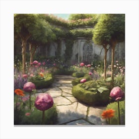 Into The Garden Art Print 5 Canvas Print