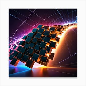 Abstract Cubes 3 Canvas Print