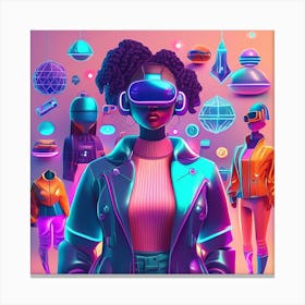 Vr Art Canvas Print