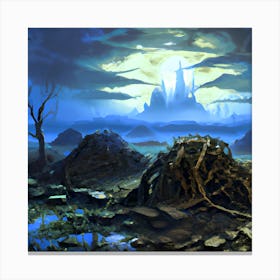 Gloomy Landscape Canvas Print