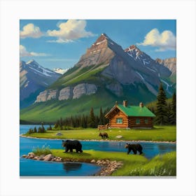 Cabin In The Woods Canvas Print