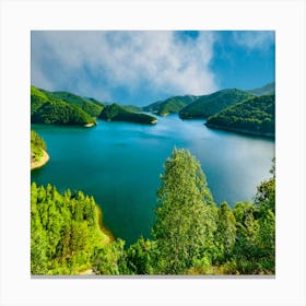 Lake In The Mountains 7 Canvas Print