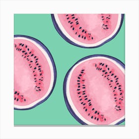 Watermelon Square Canvas Print