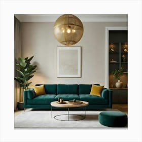 Modern Living Room 109 Canvas Print