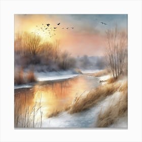 Winter Landscape Canvas Print