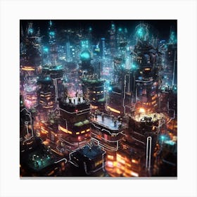 Futuristic City 40 Canvas Print