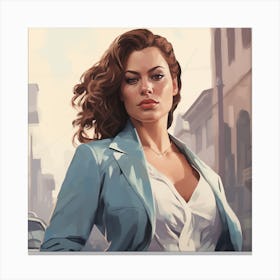 GTA Style Ashley Graham Canvas Print