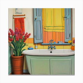 Bathroom Window Canvas Print