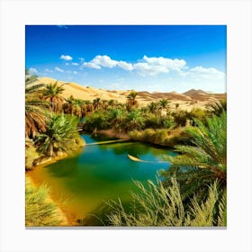 Firefly Oasis Oasis Lush Greenery In The Middle Of A Barren Desert 3 Toile