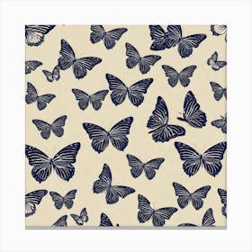 Blue Butterflies Canvas Print