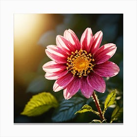 Dahlia Flower Canvas Print