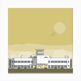 Shoreham Airport Gold Canvas Print