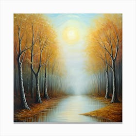 Autumn River Canvas Print