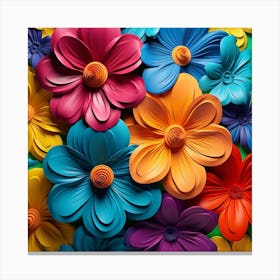 Paper Flowers 31 Canvas Print