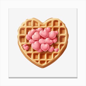Heart Waffle 4 Canvas Print