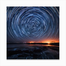 Star Trails 2 Canvas Print