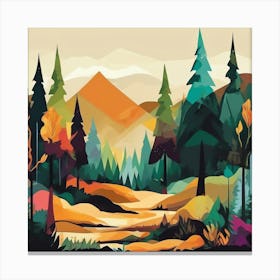 Landscape Forest Canvas Print