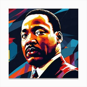 Portrait Martin Luther King Canvas Print