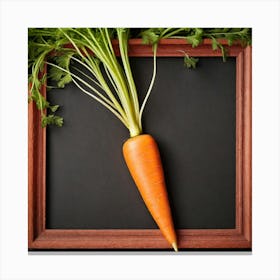 Carrot In A Frame 1 Canvas Print