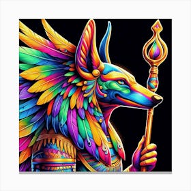 Egyptian anubas Canvas Print